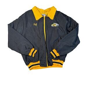 Vintage Rennoc Varsity Jacket Men XL Black Insulated Jeff Midvale Utility